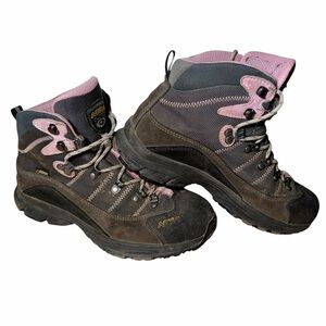 Asolo Horizon 1 Gore-Tex Hiking Boots Pink Gray Suede Waterproof Women’s 8.5